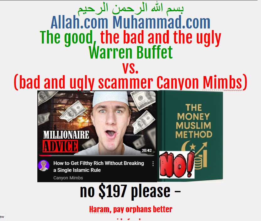 watch the scammers using islamic information who said becoming millionaire is easy